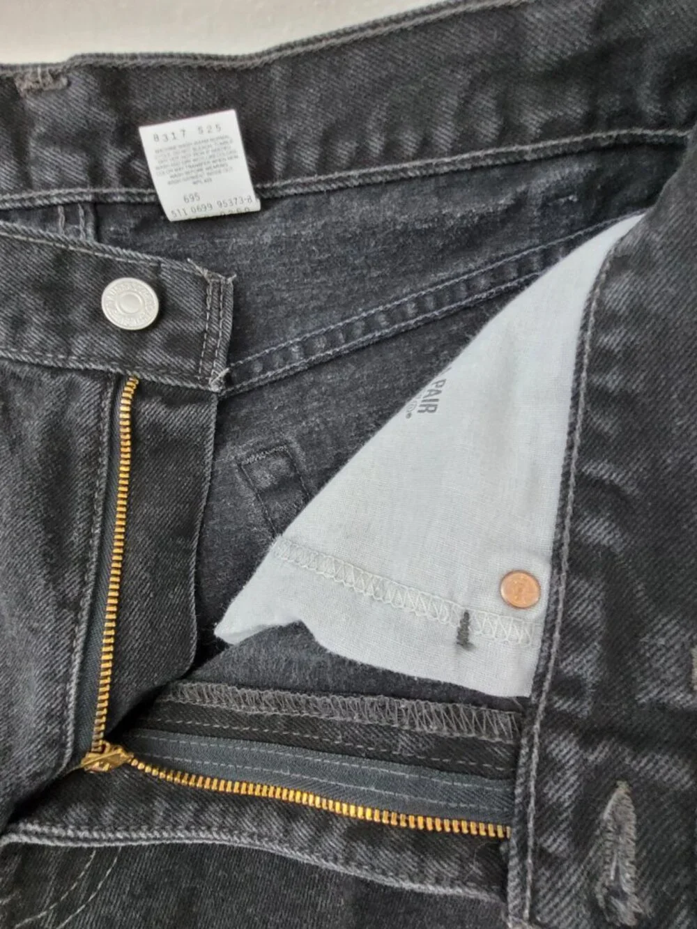 Vintage Levis 550 Jeans‎ 33x32 Black Denim Relaxed Fit Straight Leg Y2K USA Made